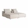 Sofas - Central sofa module in cream polyester 101x101x92 cm - VICAL