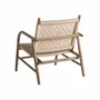 Armchairs - Brown oak wood chair 67x82x80 cm - VICAL