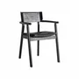 Chairs - Black oak wood chair 54x54x79 cm - VICAL
