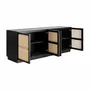 Buffets - Buffet en bois de mangue noir 206x54x80 cm - VICAL