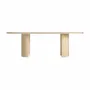 Dining Tables - Light brown travertine living room table 240x100x75 cm - VICAL