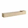 TV stands - Light brown travertine TV cabinet 250x40x35 cm - VICAL