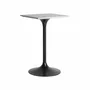 Other tables - White stone bar table 65x65x105 cm - VICAL