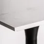 Other tables - White stone bar table 65x65x105 cm - VICAL