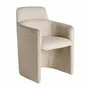 Chaises - Fauteuil en polyester beige 60x64x85 cm - VICAL
