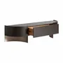 TV stands - Brown oak wood TV cabinet 200x50x51 cm - VICAL