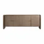 Sideboards - Brown oak wood sideboard 210x52x80 cm - VICAL