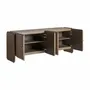 Sideboards - Brown oak wood sideboard 210x52x80 cm - VICAL