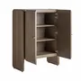 Wardrobe - Brown oak wood cabinet 110x51x142 cm - VICAL