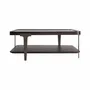 Coffee tables - Black ash wood coffee table 100x100x40 cm - VICAL