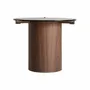 Other tables - Coffee table in brown counter-veneered wood 60x60x48 cm - VICAL