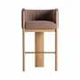 Tabourets - Tabouret en polyester nounces marron 57x51x98 cm - VICAL