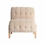 Fauteuils - Fauteuil en polyester beige 64x89x72 cm - VICAL