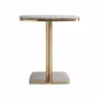Other tables - Brown marble bar table 70x70x77 cm - VICAL