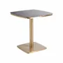 Other tables - Brown marble bar table 70x70x77 cm - VICAL