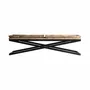 Coffee tables - Coffee table in aged black iron in 162x60x41 cm - VICAL