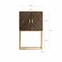 Wardrobe - Brown iron bar cabinet in 76x41x124 cm - VICAL