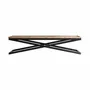 Coffee tables - Coffee table in aged black iron in 162x60x41 cm - VICAL