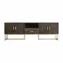 TV stands - Brown iron TV cabinet in 200x45x66 cm - VICAL