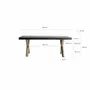 Dining Tables - Golden iron living room table in 200x90x76 cm - VICAL