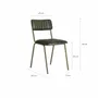 Chairs - Old green iron chair in 46x49x78 cm - VICAL