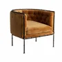 Armchairs - Ocher iron armchair in 71x72x71 cm - VICAL