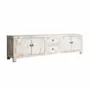 TV stands - TV cabinet in recycled off-white pine wood stripped in 220x45x60 cm - VICAL