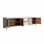 TV stands - TV cabinet in recycled off-white pine wood stripped in 220x45x60 cm - VICAL
