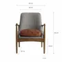 Fauteuils - Fauteuil en bois de sapin gris  en 62x72x83 cm - VICAL