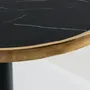 Other tables - Coffee table in glossy black synthetic marble in 60x60x65 cm - VICAL