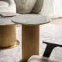 Other tables - White steel coffee table in 50x50x55 cm - VICAL