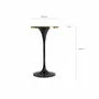 Other tables - Glossy black iron bar table in 60x60x106 cm - VICAL