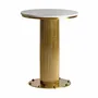 Other tables - White marble bar table in 60x60x76 cm - VICAL