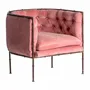 Armchairs - Pink iron armchair in 72x70x67 cm - VICAL