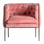 Armchairs - Pink iron armchair in 72x70x67 cm - VICAL