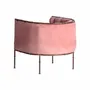 Armchairs - Pink iron armchair in 72x70x67 cm - VICAL