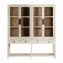 Wardrobe - Display case in off-white elm wood in 200x45x225 cm - VICAL