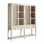 Wardrobe - Display case in off-white elm wood in 200x45x225 cm - VICAL
