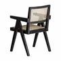 Chairs - Black elm wood chair in 57x59x85 cm - VICAL