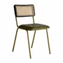Chaises - Chaise en cuir vert  en 44x49x79 cm - VICAL