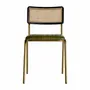 Chaises - Chaise en cuir vert  en 44x49x79 cm - VICAL