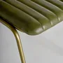 Chaises - Chaise en cuir vert  en 44x49x79 cm - VICAL