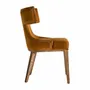 Chairs - Chair in ocher fabric in 53x57x84 cm - VICAL