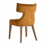 Chairs - Chair in ocher fabric in 53x57x84 cm - VICAL