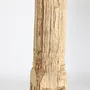 Decorative objects - Column in aged beige teak wood in 23x23x155 cm - VICAL