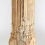 Decorative objects - Column in aged beige teak wood in 23x23x155 cm - VICAL