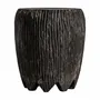 Other tables - Coffee table in aged black suar wood in 45x45x48 cm - VICAL