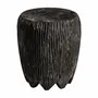 Other tables - Coffee table in aged black suar wood in 45x45x48 cm - VICAL