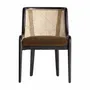 Chaises - Chaise en rotin noir  en 54x58x78 cm - VICAL