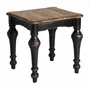 Autres tables  - Table basse en bois d´orme noir  en 60x60x60 cm - VICAL